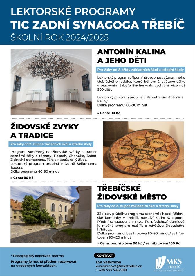 Lektorské programy školní rok 2024/2025 Lektorské programy školní rok 2024/2025