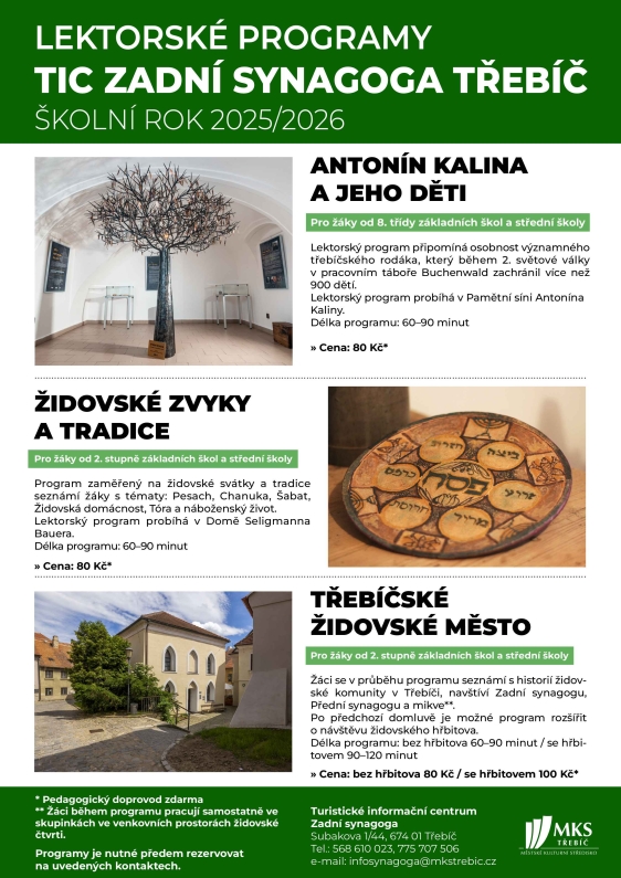 Lektorské programy školní rok 2025/2026
